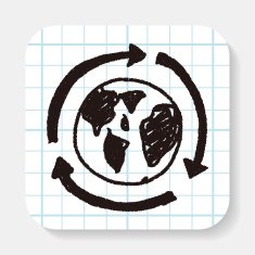 Environmental protection concept Doing recycle to protect our e N5