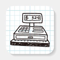Checkout Machine Doodle