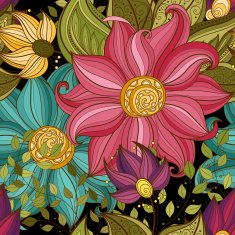 Vector seamless floral pattern N51