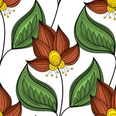 Vector seamless floral pattern N53