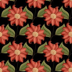 Vector seamless floral pattern N55