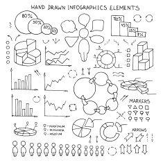 Hand drawn sketch graphics