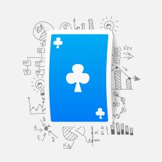 Drawing business formulas playing card N3