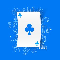 Drawing business formulas playing card N4
