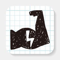 Strong muscle doodle N4