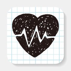 heartbeat doodle