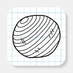 yoga ball doodle