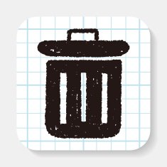 Doodle Trash can