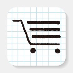 doodle Shopping cart N3