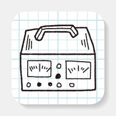 electricity measurer doodle