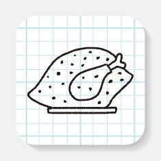 Doodle Turkey meal