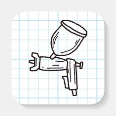 spray gun doodle