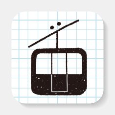doodle cable car