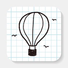 doodle hot air balloon