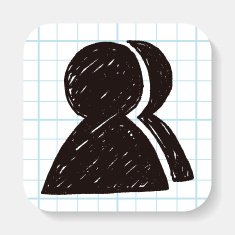 Doodle Character sign