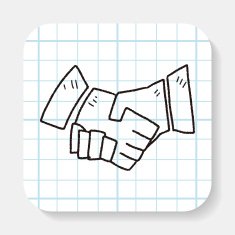 Shake hands doodle N3