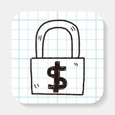 money lock doodle