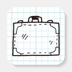 briefcase doodle drawing N3