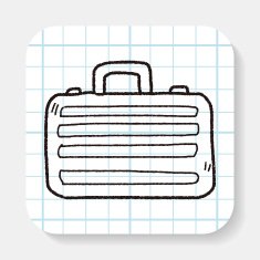 briefcase doodle drawing N4
