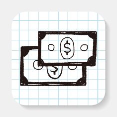 money bill doodle drawing N2