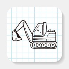 Excavator doodle