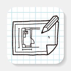 blueprint doodle