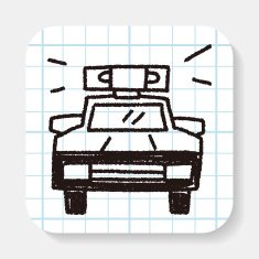Doodle Police car