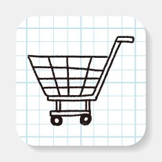 doodle Shopping cart N6
