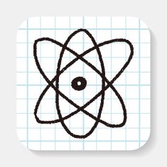 doodle atom icon
