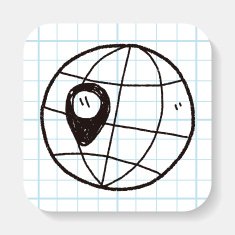 map location doodle N8