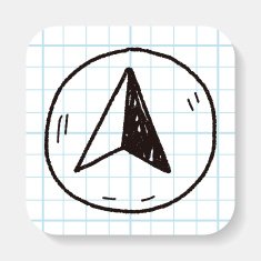 GPS arrow doodle N2