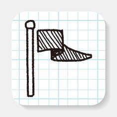 flag doodle drawing