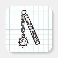 iron mace doodle
