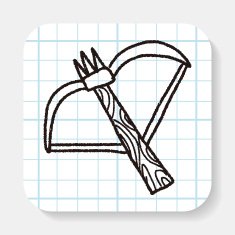 arrow and bow doodle