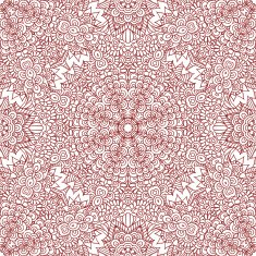 Mehndi henna design seamless pattern N3