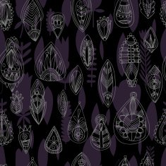 Seamless floral retro background pattern in vector Henna paisle N2