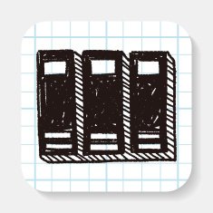 book doodle drawing