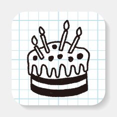 doodle cake N10