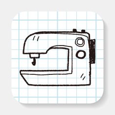 sewing machine doodle