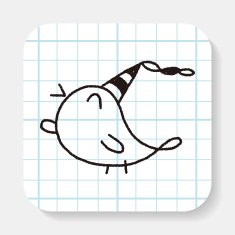 doodle birthday bird