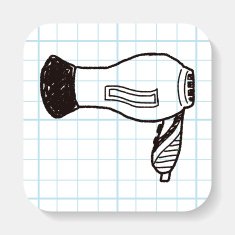 Hair dryer doodle N6