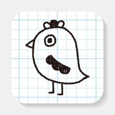bird doodle drawing