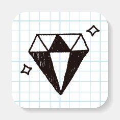 diamond doodle drawing