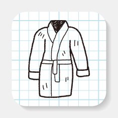 bathrobe doodle