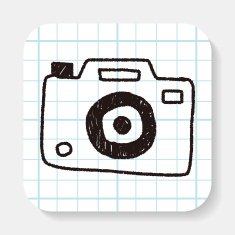 camera doodle drawing