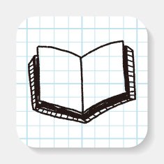 book doodle drawing N4