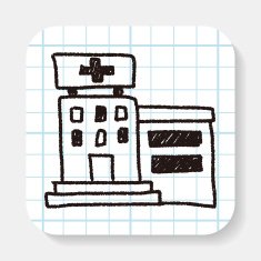 hospital doodle drawing N2