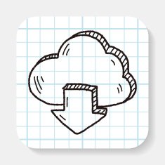 internet cloud doodle drawing N8
