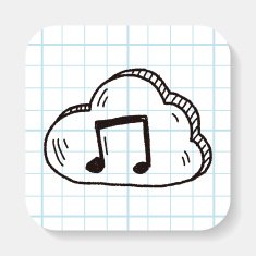 internet cloud doodle drawing N10