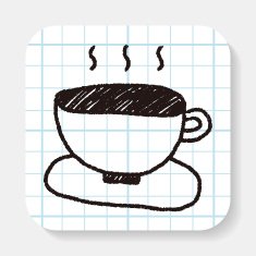 coffee doodle drawing N2
